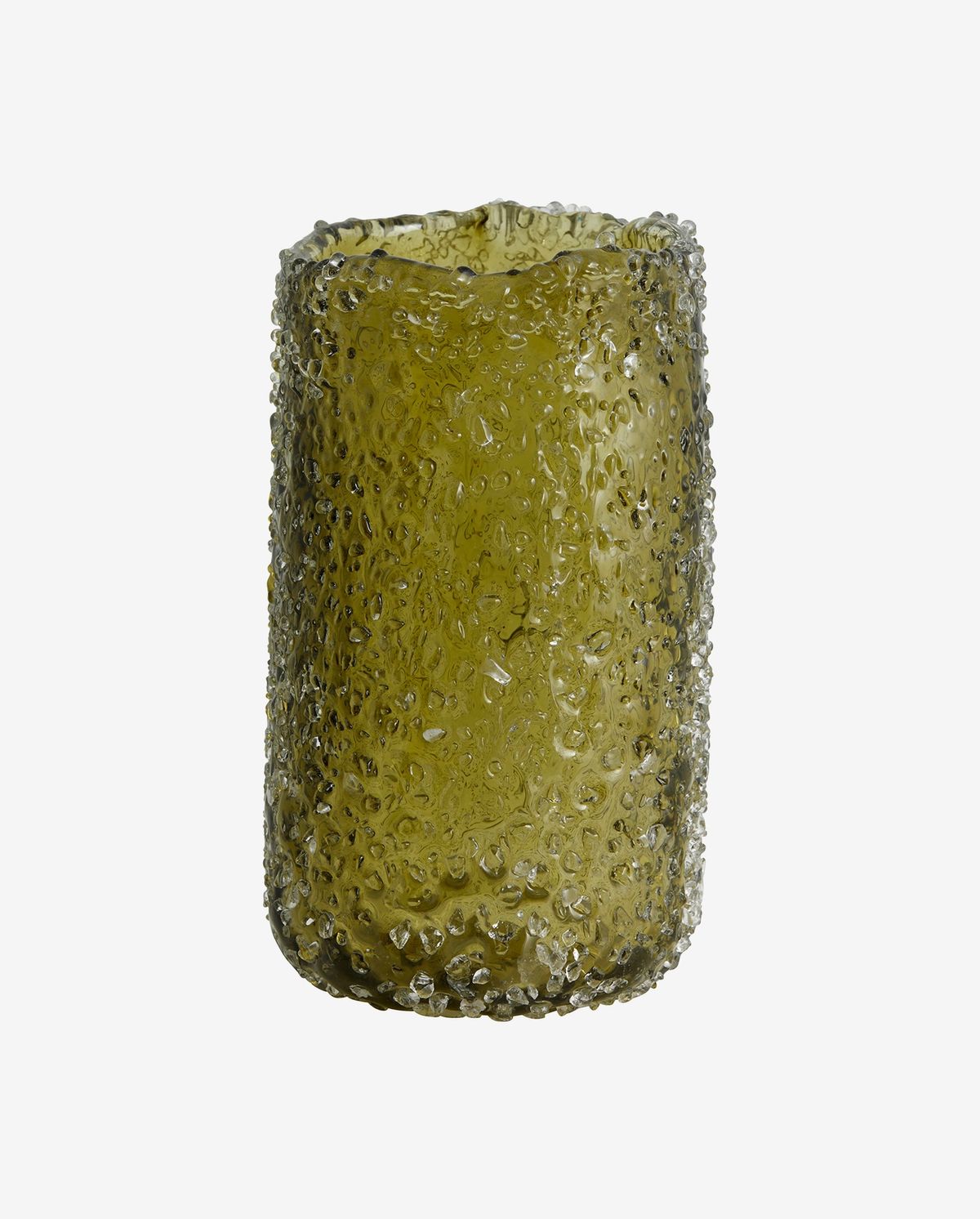 Vaso de vidro Clyde - H19,5 cm - verde