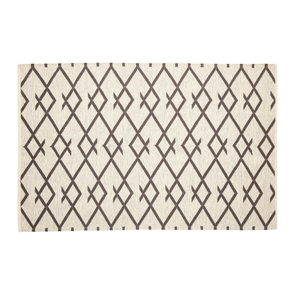 Hübsch - Tapete, tecido, algodão, natureza/cinza - 120×180 cm