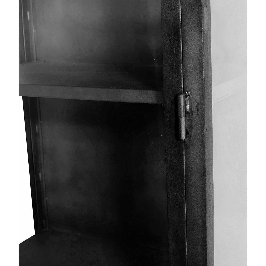 MUUBS - Glasskab - 1 dør New York - Sort H180xB60xD40 cm - Muubs - DesignGaragen.dk