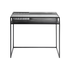 Muubs Skrivebord Denver - Sort m/sort glas - Jern og hærdet glas - W: 90 H: 74 D: 50 cm - DesignGaragen.dk.