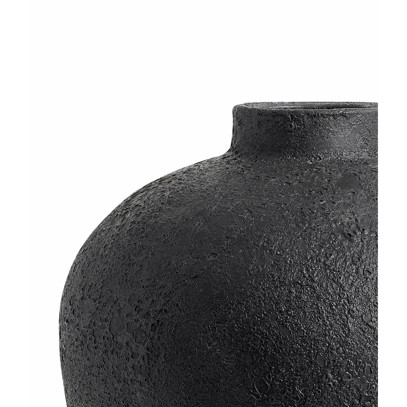 Muubs Krukke Luna Black 40 - Sort - Terracotta - H: 40 Ø: 32 cm - DesignGaragen.dk.