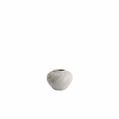 Krukke Luna Grey 18 - Grå - Terracotta - H: 18 Ø: 25 cm - Muubs - DesignGaragen.dk