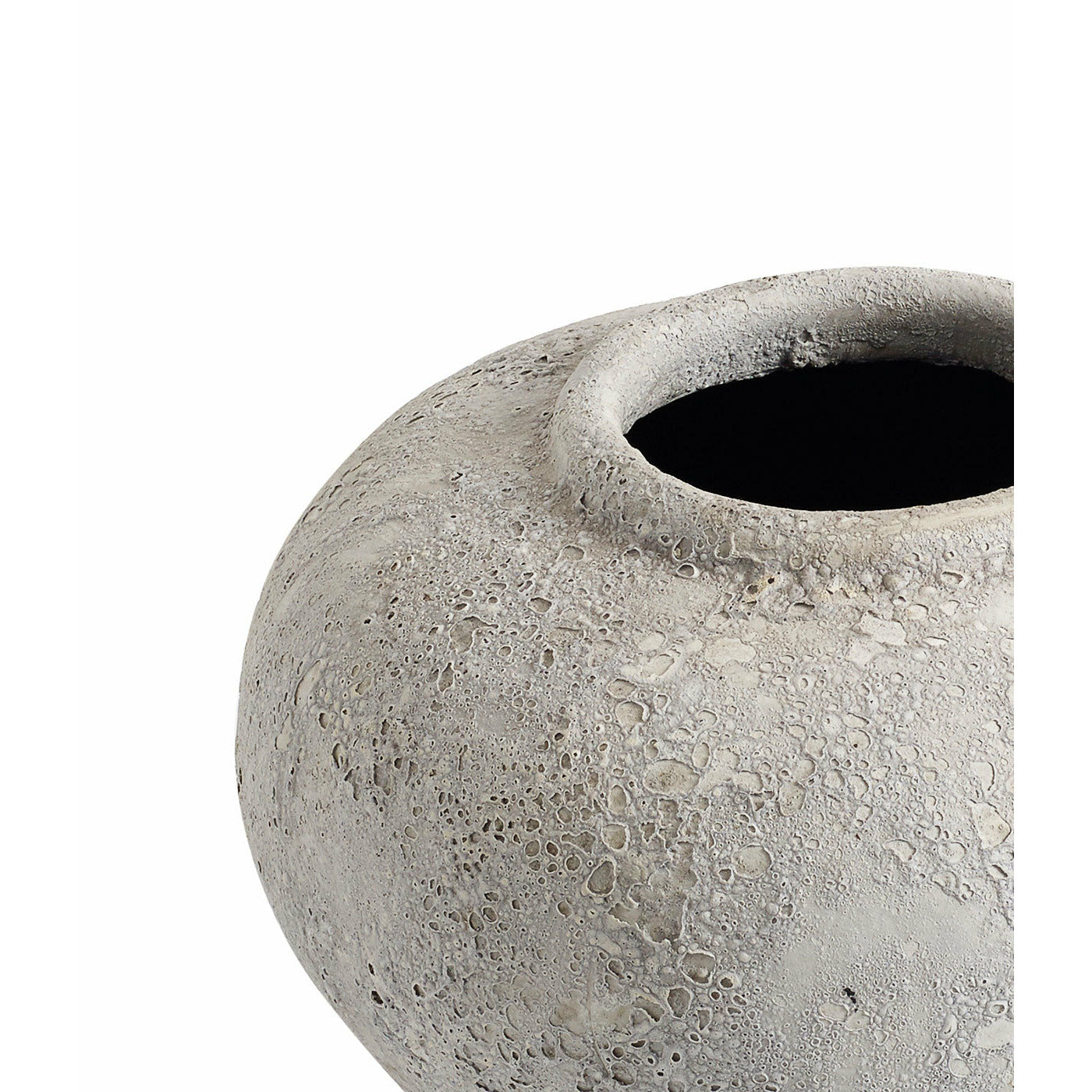Krukke Luna Grey 18 - Grå - Terracotta - H: 18 Ø: 25 cm - Muubs - DesignGaragen.dk