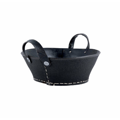 Muubs Kurv Dacarr by Muubs S - Sort - Recycled bildæk - H: 18 Ø: 38 cm - DesignGaragen.dk.