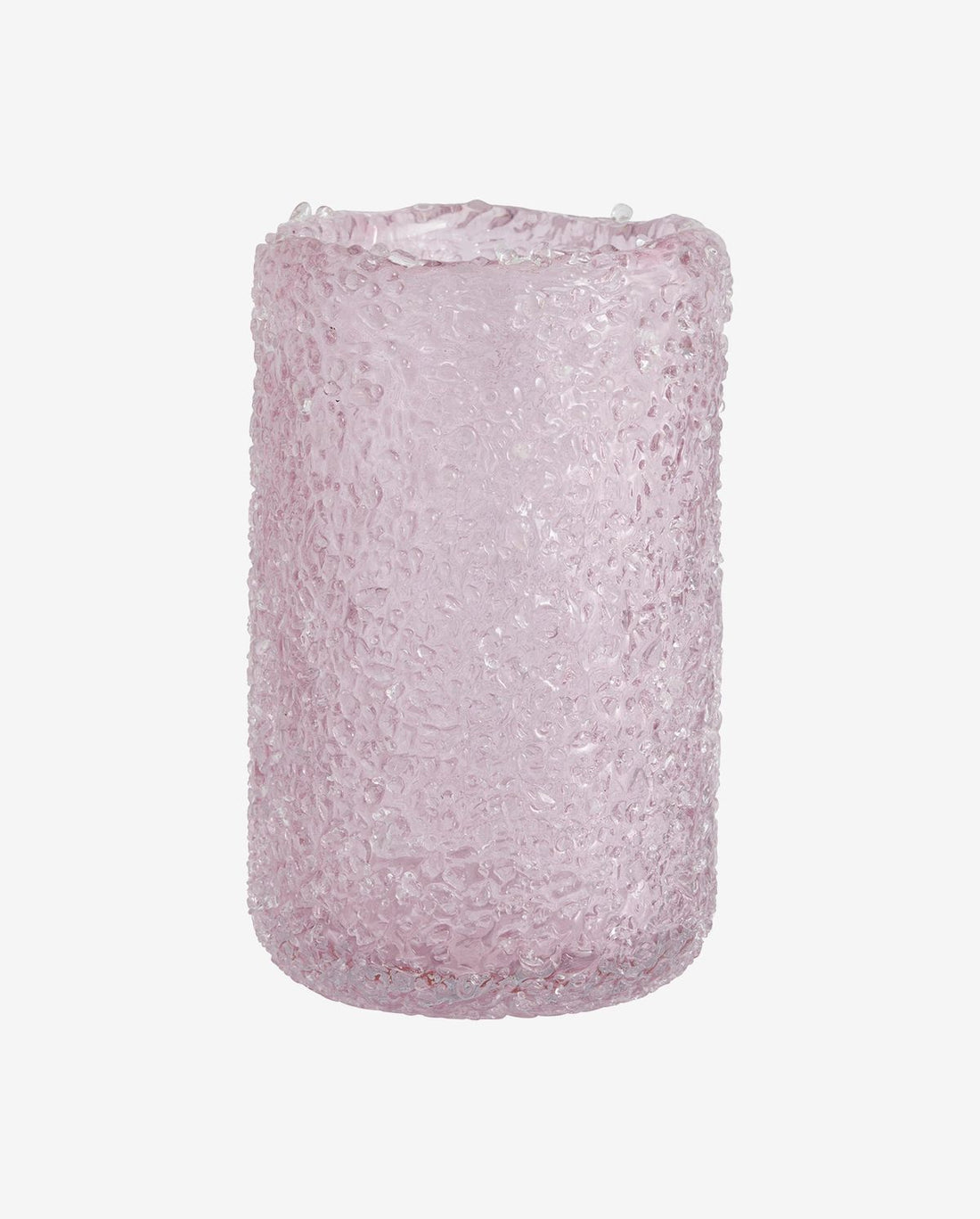 Vaso de vidro Clyde - H19,5 cm - rosa