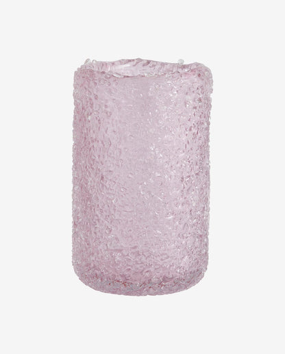 Vaso de vidro Clyde - H19,5 cm - rosa