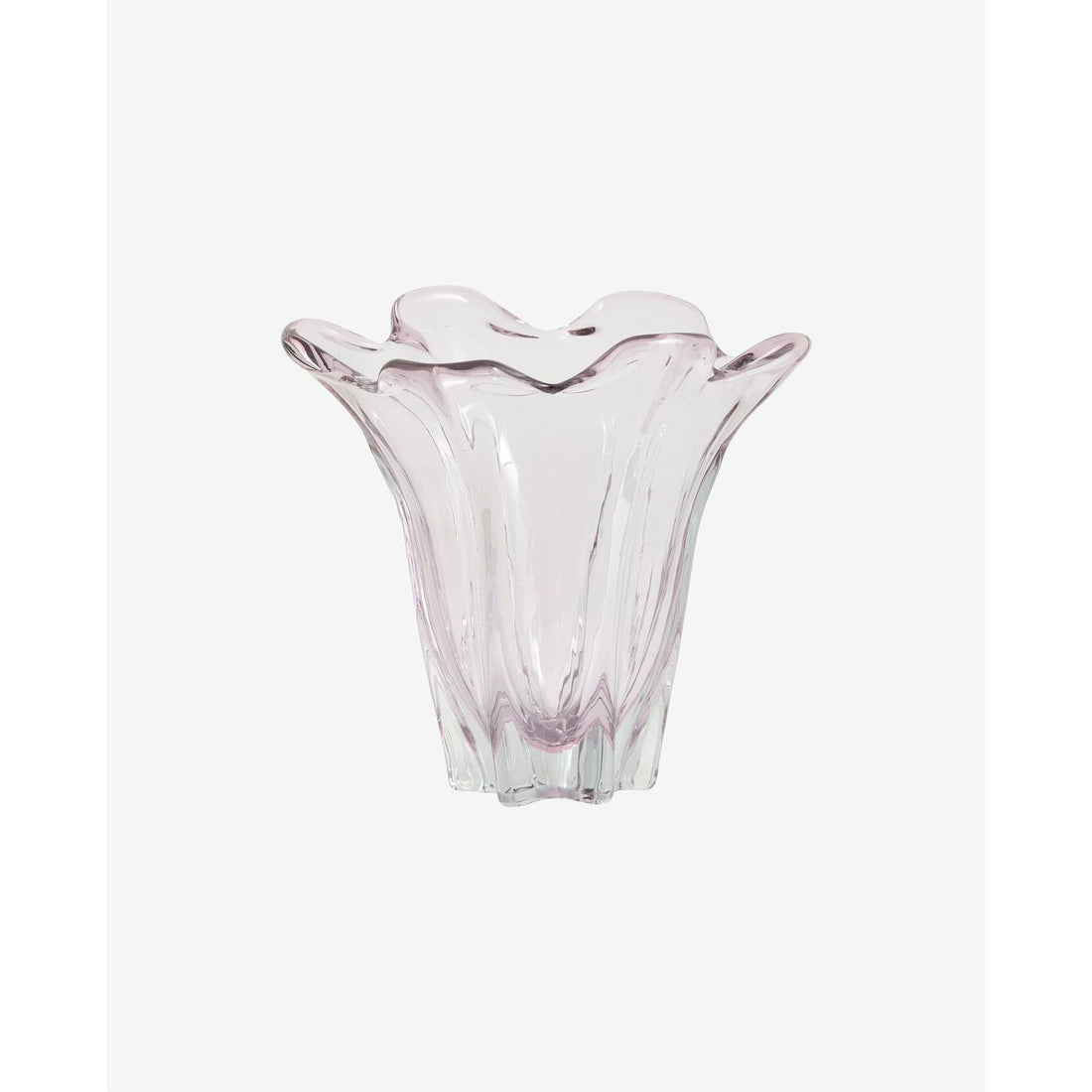 Vaso masta vidro - h22 cm - rosa claro