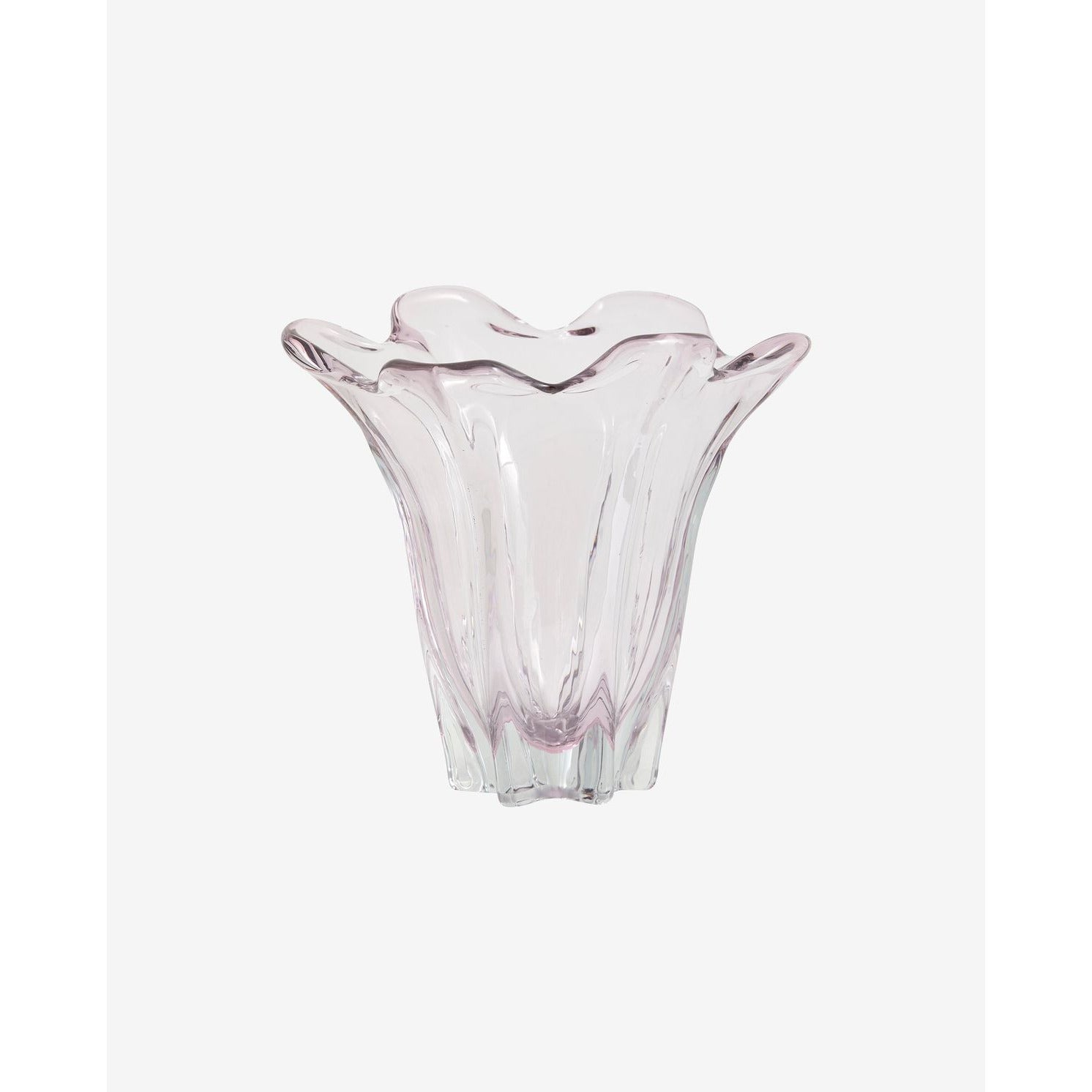 Vaso masta vidro - h22 cm - rosa claro