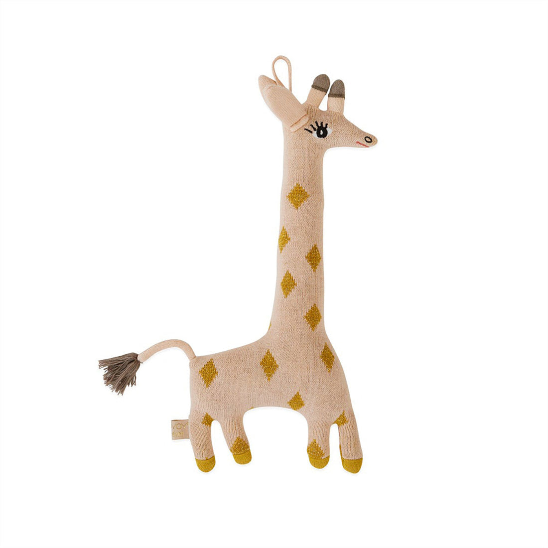 Oyoy mini querido - bebê guggi girafa - rosa / âmbar