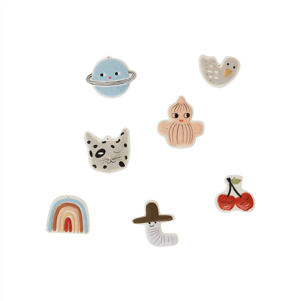 Oyoy Mini Ceramic Figures - Pacote com 7
