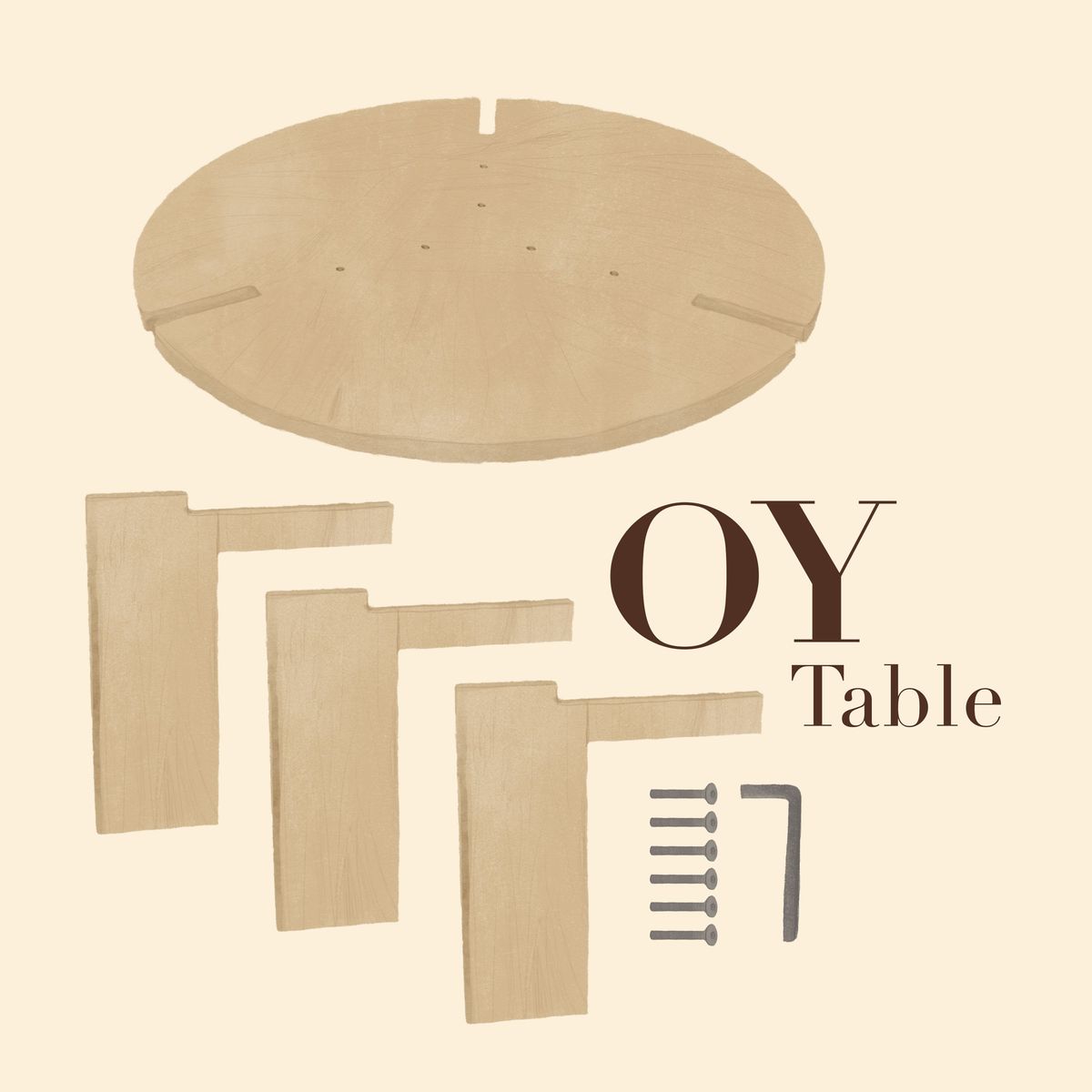 Oyoy Living Oy Coft Table - Pequeno - Natural