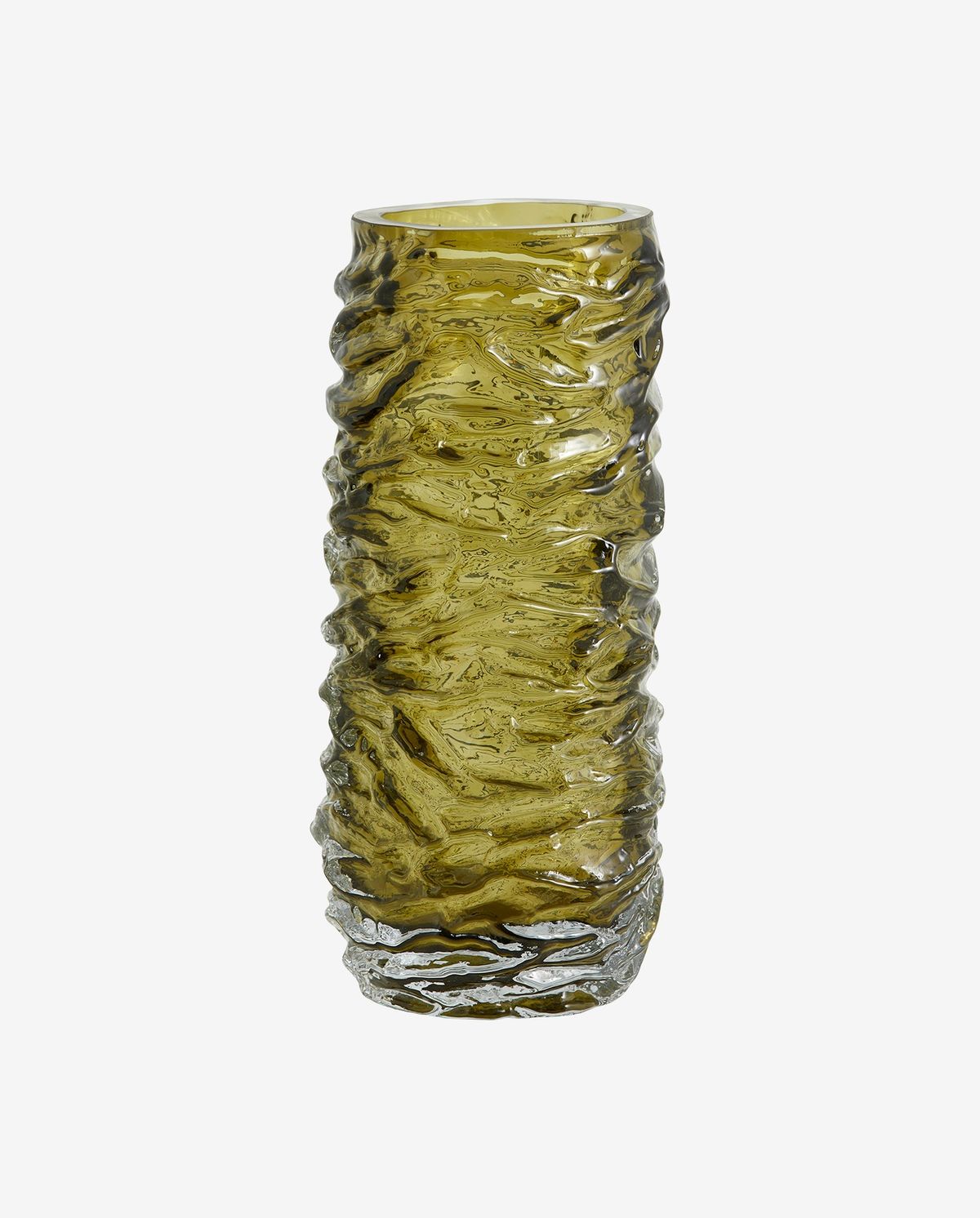 Vaso de vidro maio - h28 cm - verde
