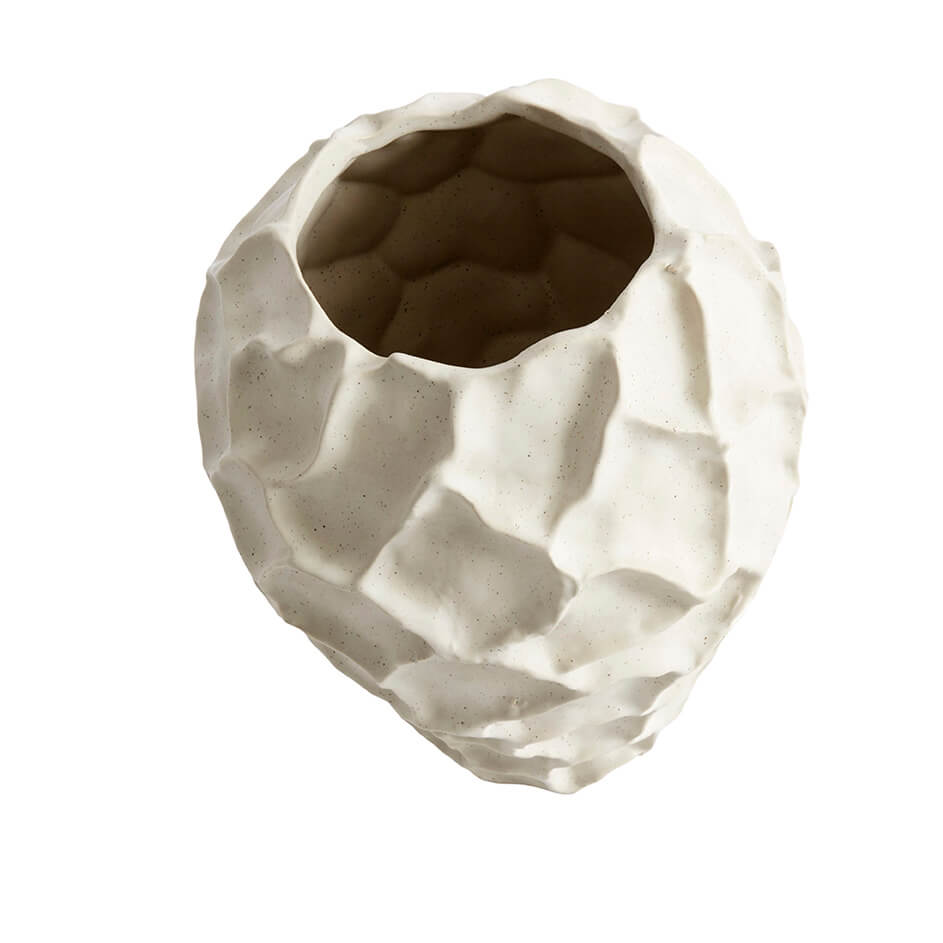 Solo do vaso - baunilha - cerâmica - h: 21,5 Ø: 18 cm