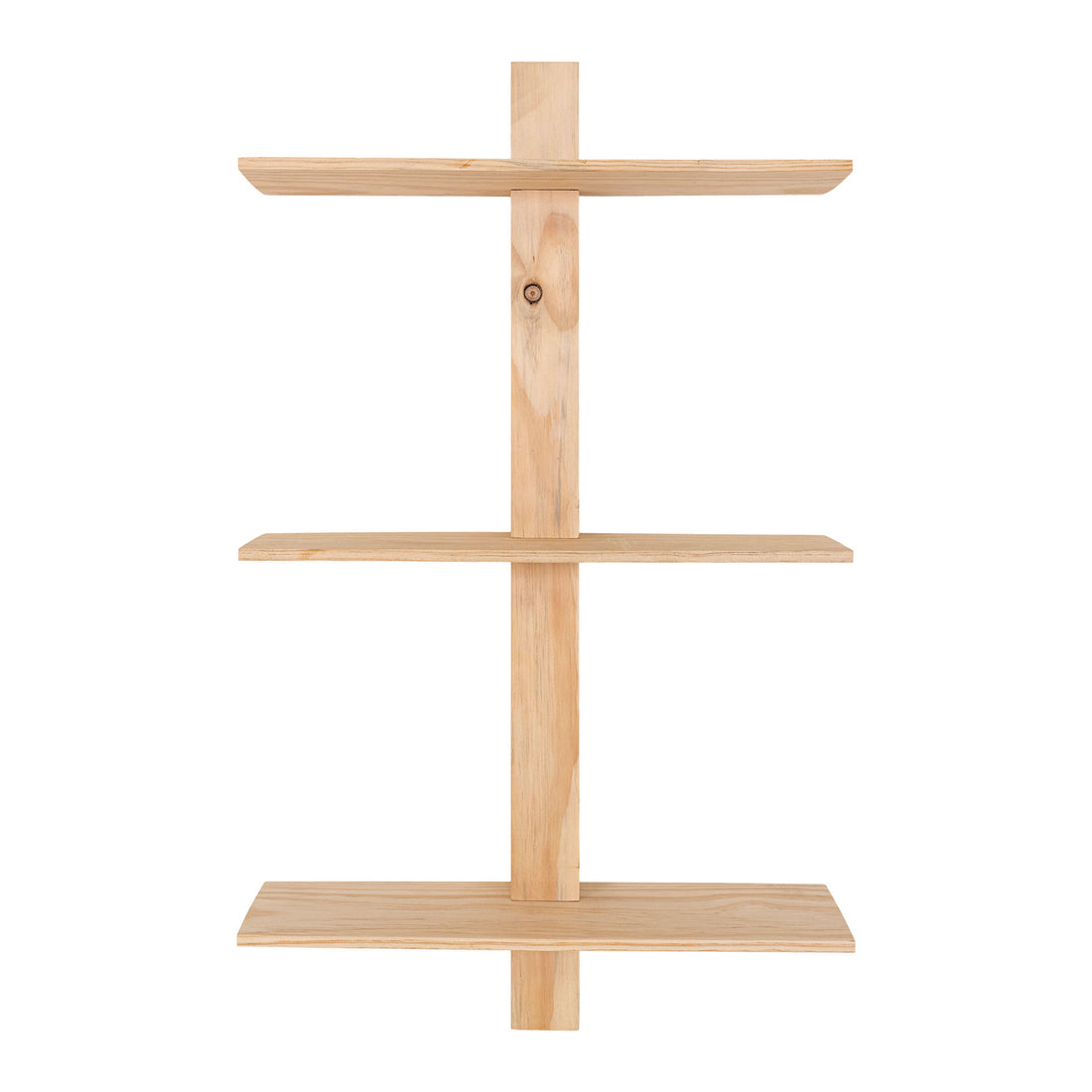 Prateleira Almelo - prateleira de parede com 3 prateleiras em madeira natural 21x55x72 cm - 1 - PCS