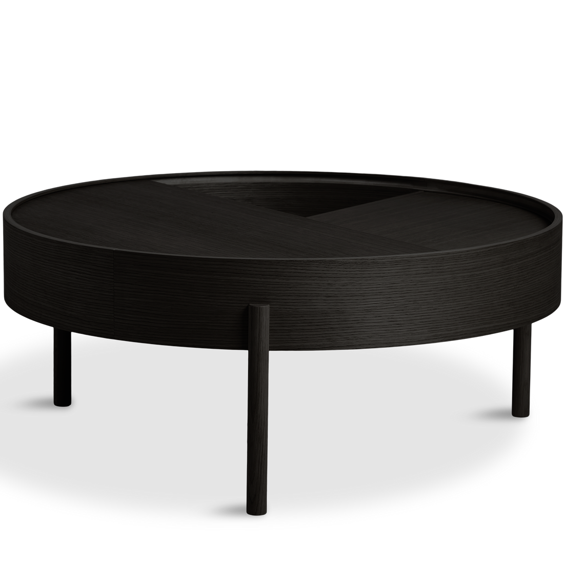 Woud - Arc Coffee Table (89 cm) - Black