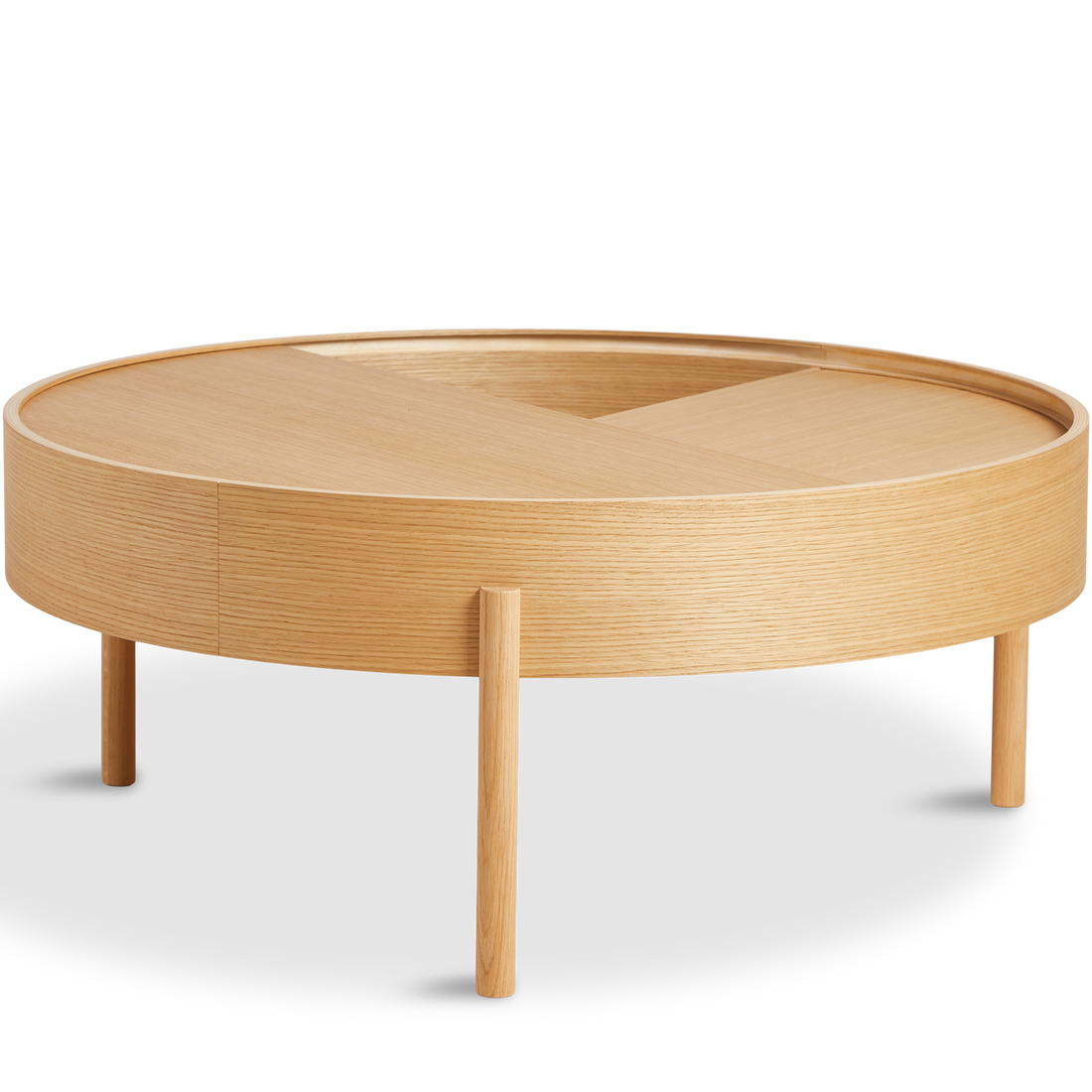 Woud - Arc Coffee Table (89 cm) - carvalho oleado