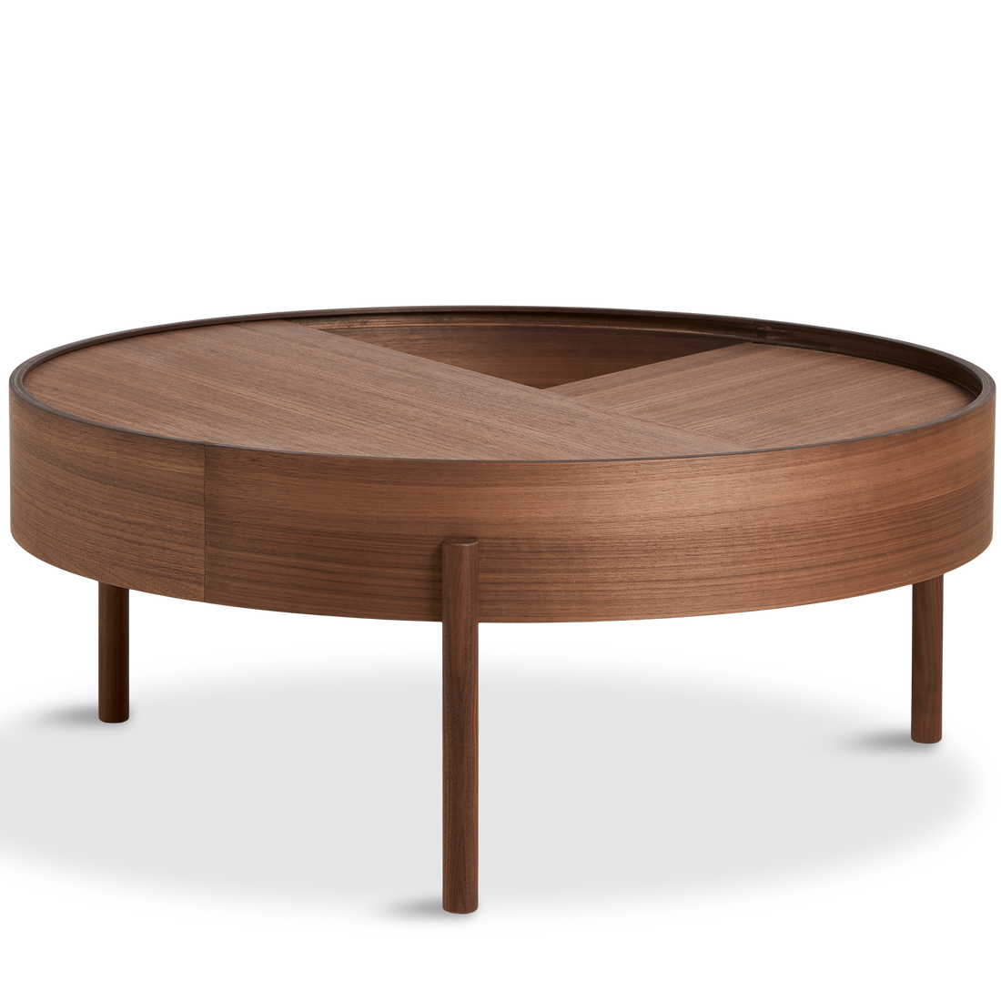 Woud - Arc Coffee Table (89 cm) - Walnut