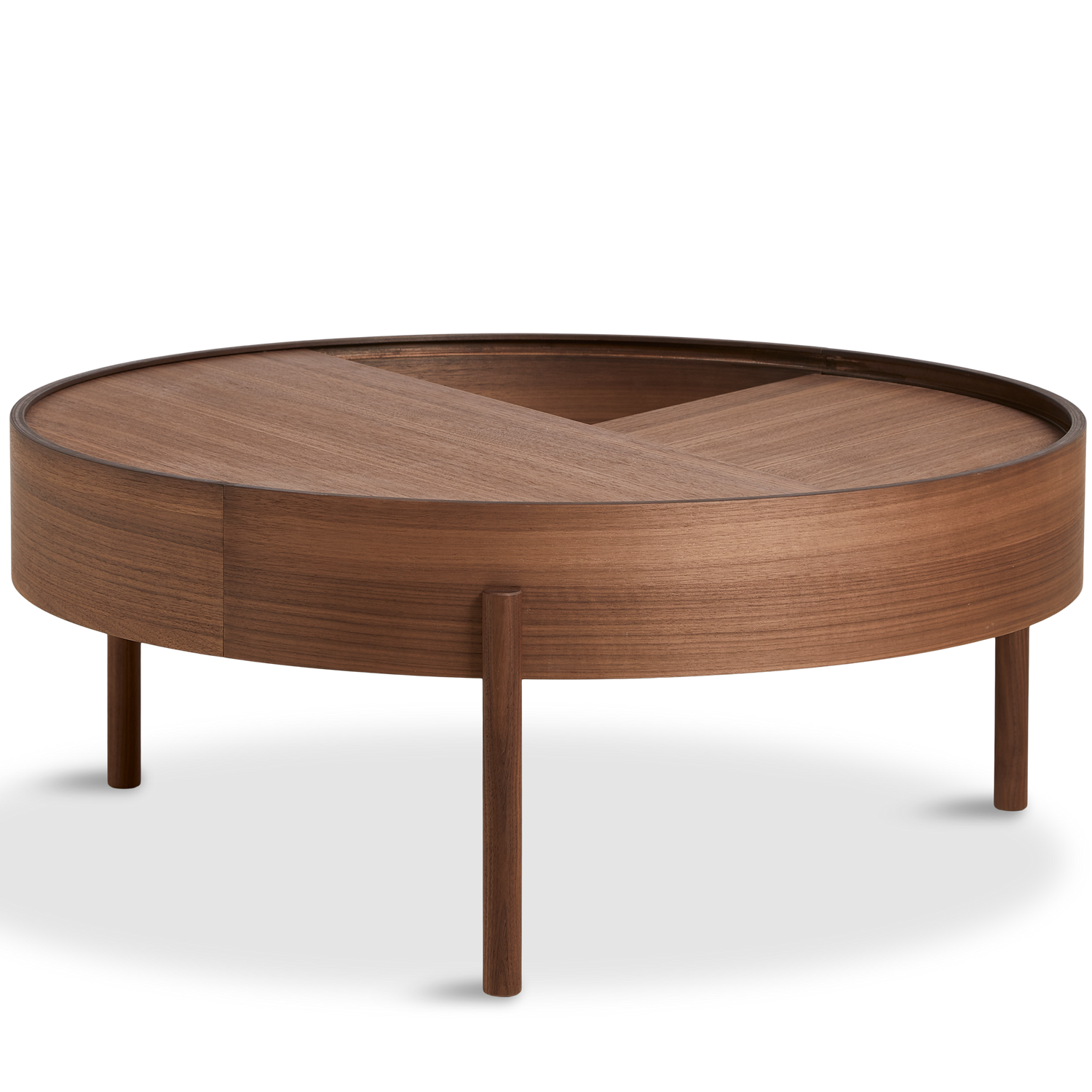 Woud - Arc Coffee Table (89 cm) - Walnut