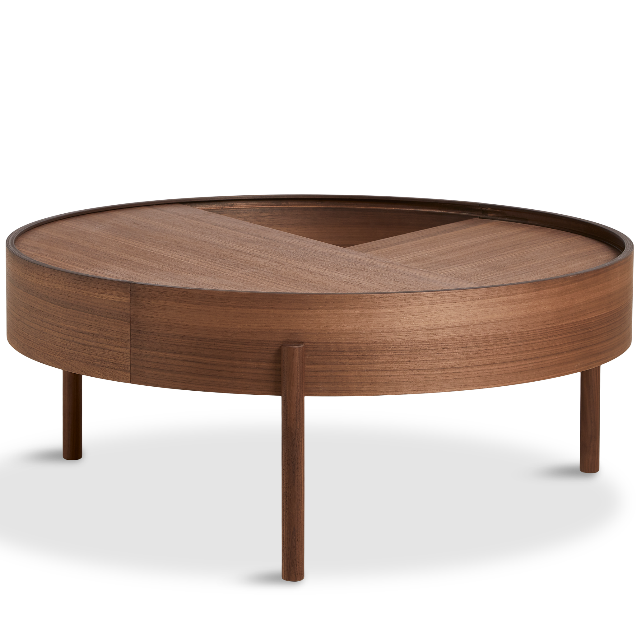 Woud - Arc Coffee Table (89 cm) - Walnut