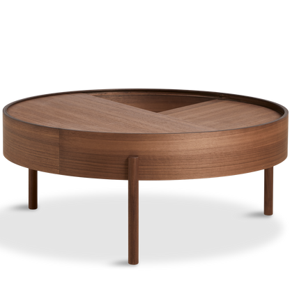 Woud - Arc Coffee Table (89 cm) - Walnut