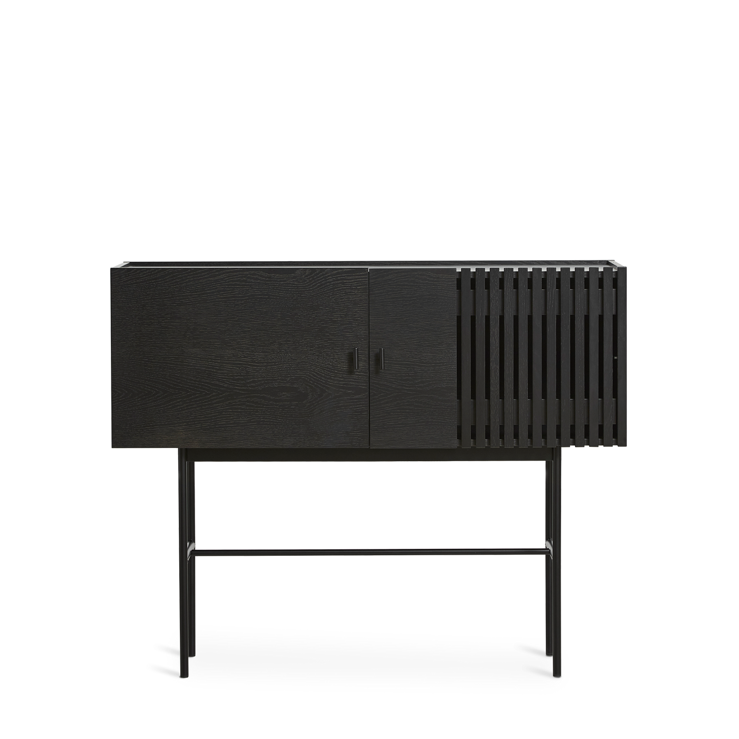 Woud - aparador de matriz (120 cm) - preto