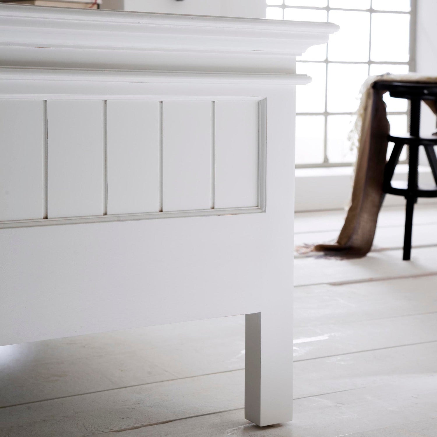 Cama Halifax Branca - Cama de casal grande 200