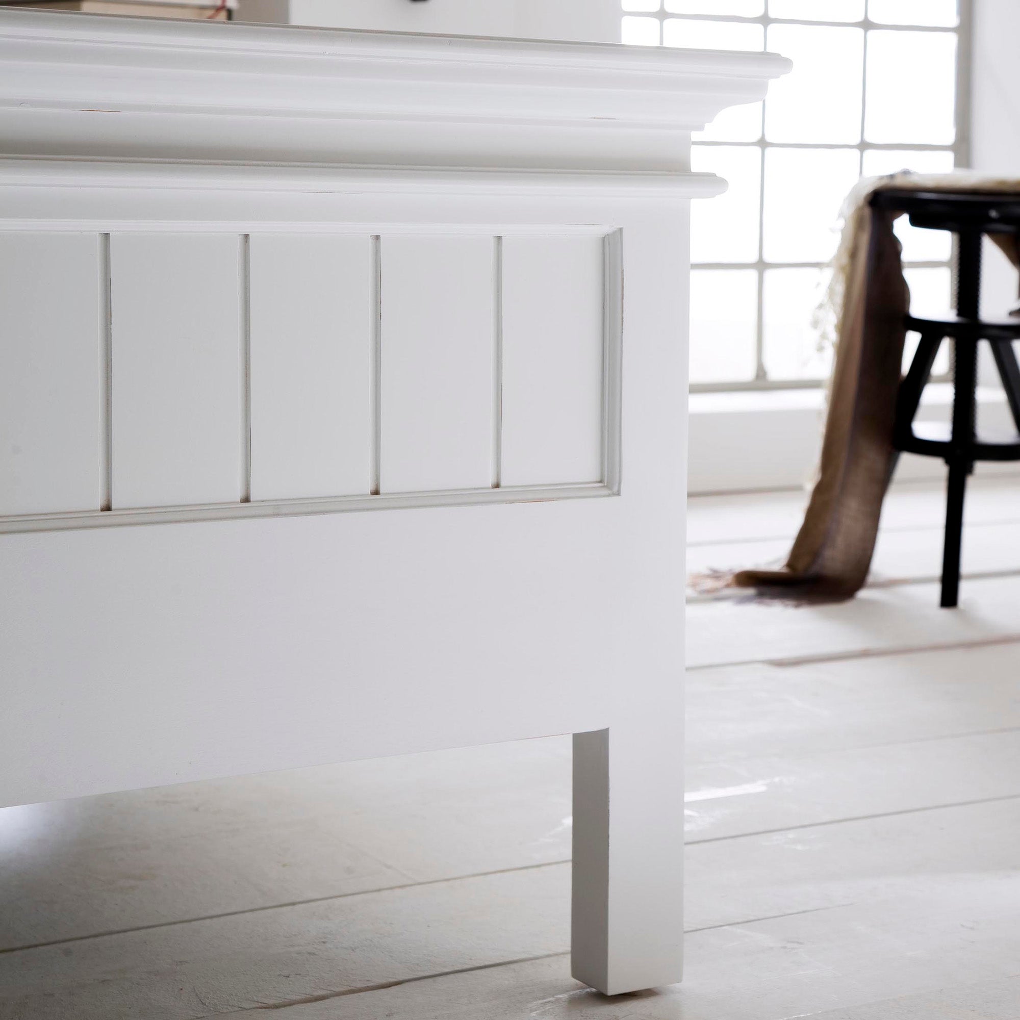 Cama Halifax Branca - Cama de casal grande 200