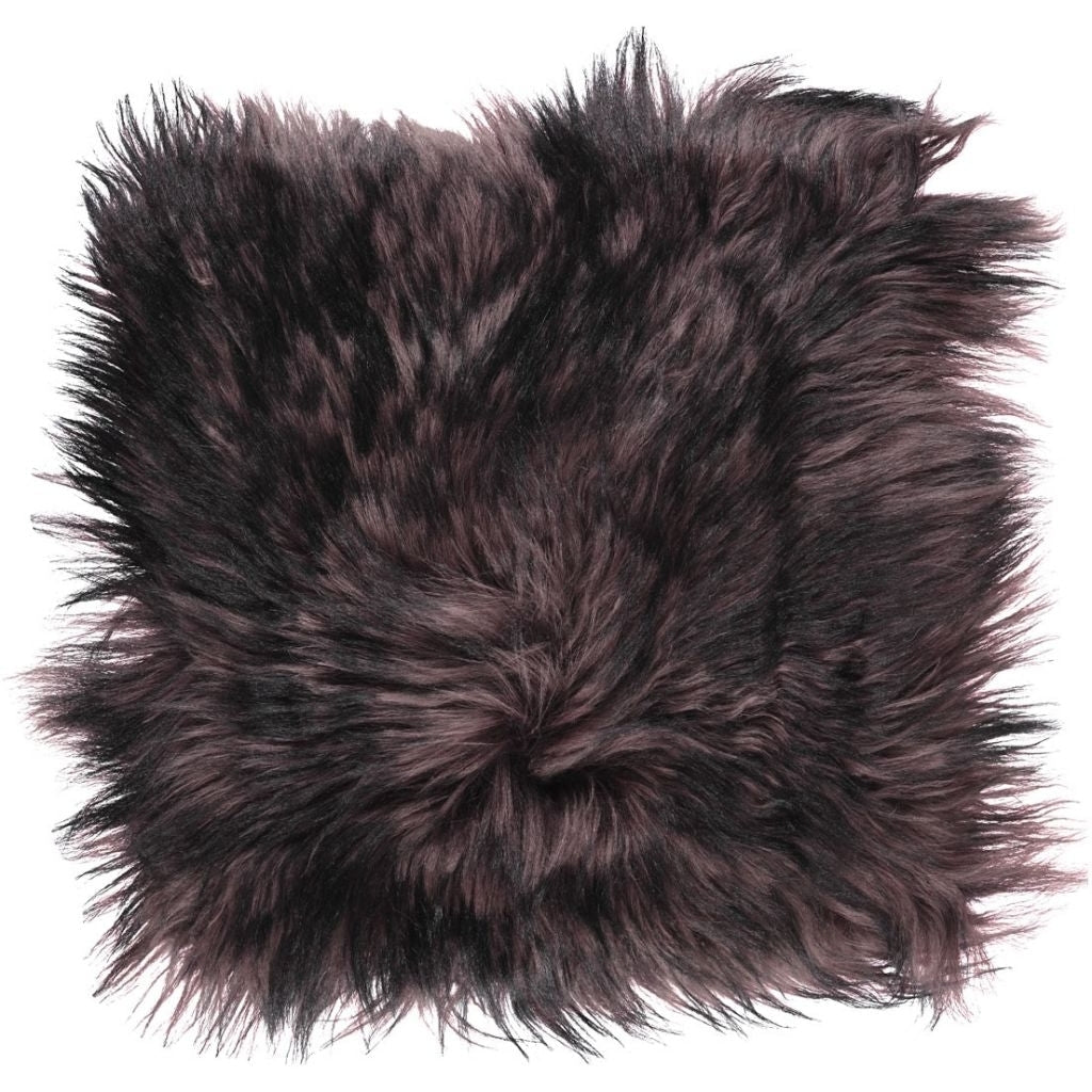Travesseiro | Pele de cordeiro | Long -Haired | Tibete, Caxemira | 40x40 cm.
