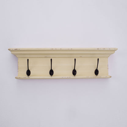 Halifax Knagerække Farve 4 Kroge Gul Brun Antik - NovaSolo - DesignGaragen.dk