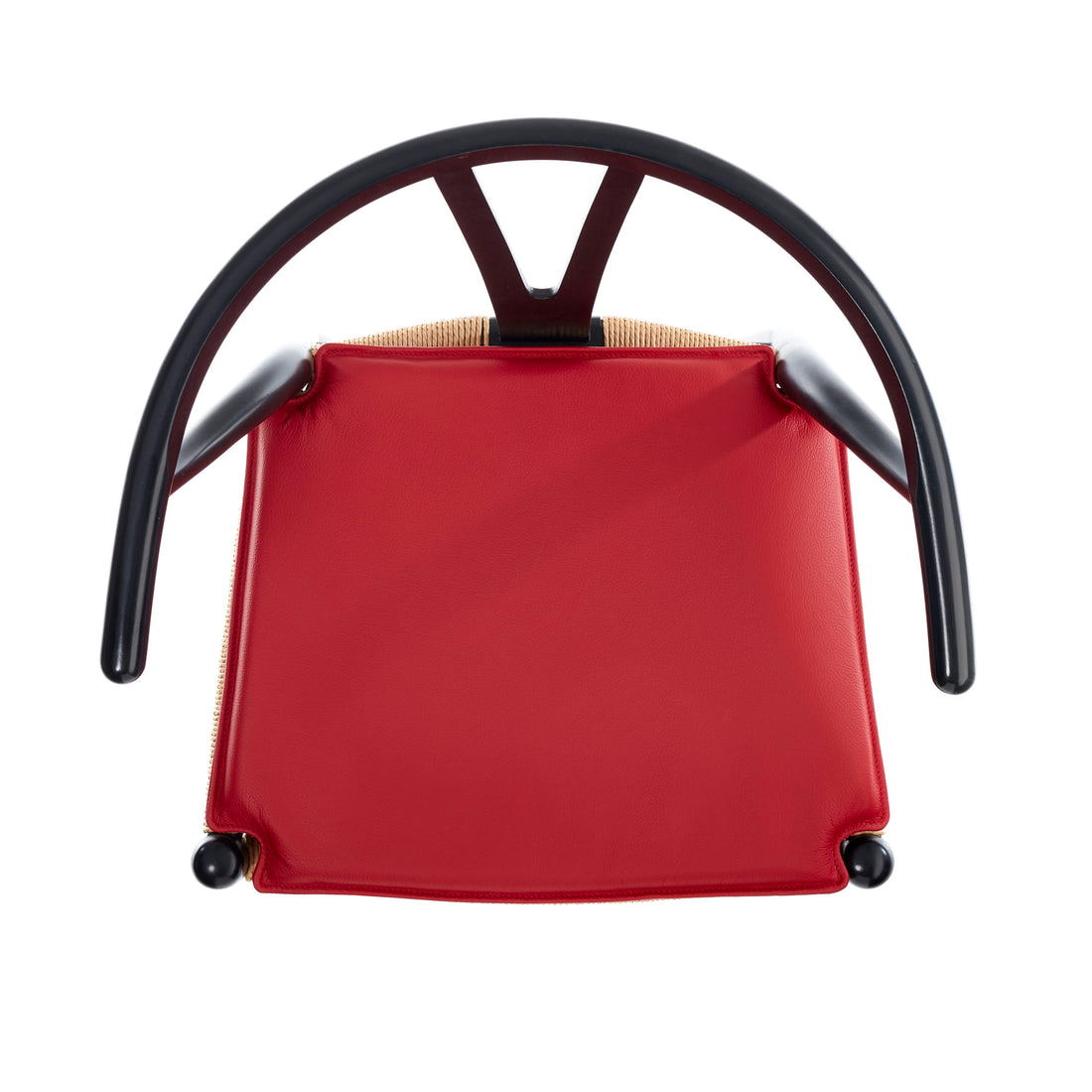 Hynde til Hans J. Wegner Y-stol CH24 i rød læder - Hynder til Hans J. Wegner CH24 Y-stol - DesignGaragen.dk