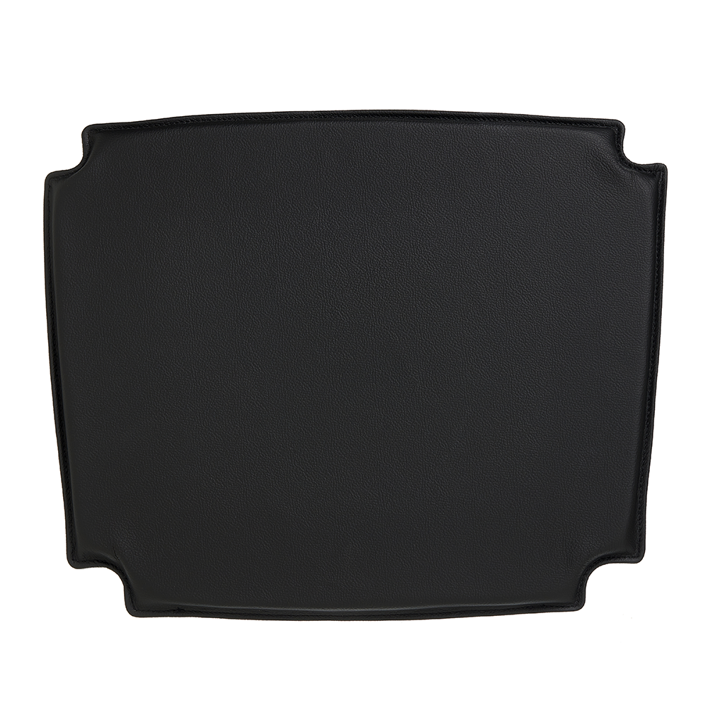 Almofada de couro para Hans J. Wegner PP68 Cadeira em couro preto