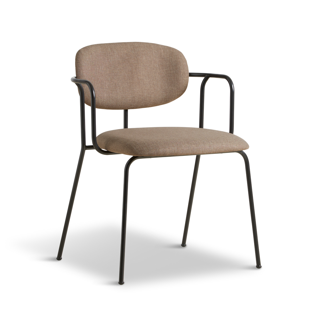 Woud - cadeira de jantar de estrutura - TAUPE