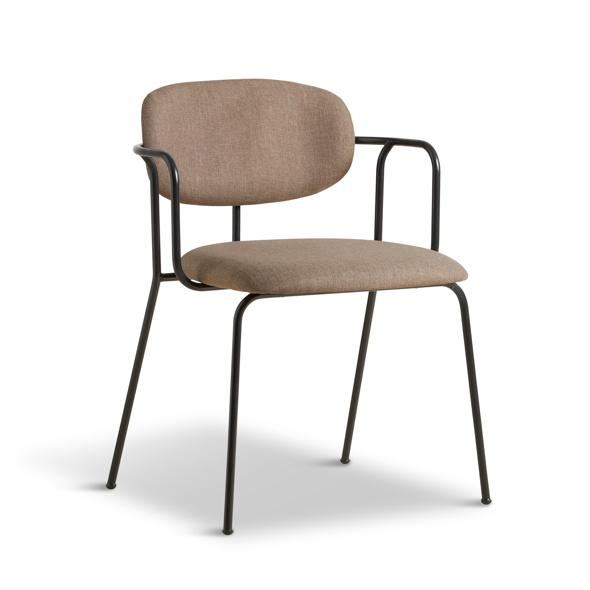 Woud - cadeira de jantar de estrutura - TAUPE