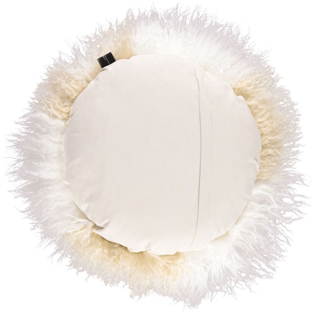 Travesseiro | Pele de cordeiro | Tibete | Ø62 cm.
