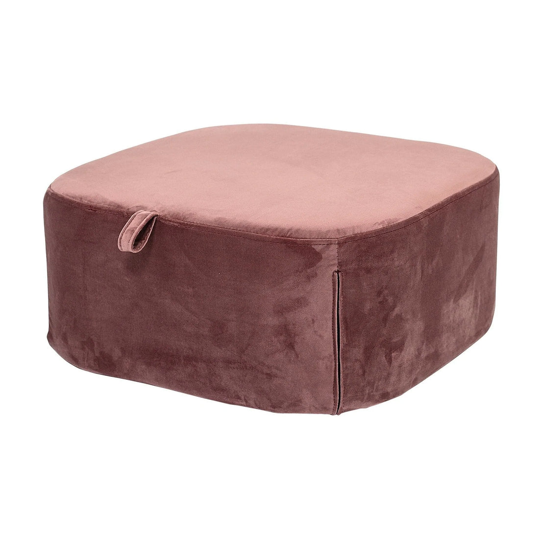 Bloomingville - Puff, rosa, poliéster L55xh25xb55 cm