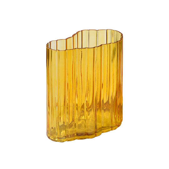 RIPPLE vase - amber - 20 cm - MOUD HOME - DesignGaragen.dk