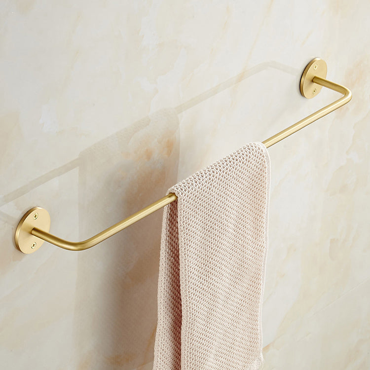 Brass do suporte para toalhas de parede - 60x7 cm