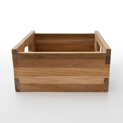 Caixa de madeira de teca de Bordeaux (conjunto de 3)