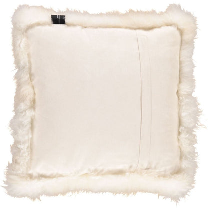 Travesseiro | Pele de cordeiro | Cabelo curto | Tibete | 40x40 cm.
