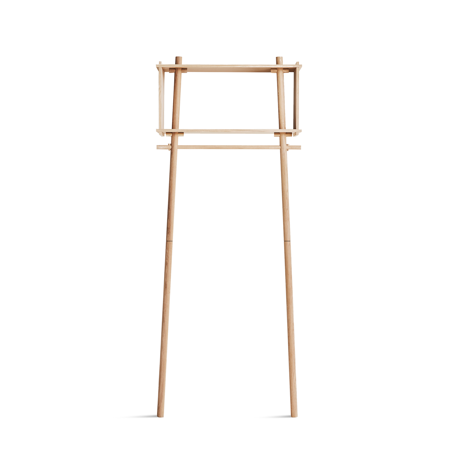 WOUD - Töjbox wardrobe (Small) - White pigmented oak - WOUD - DesignGaragen.dk