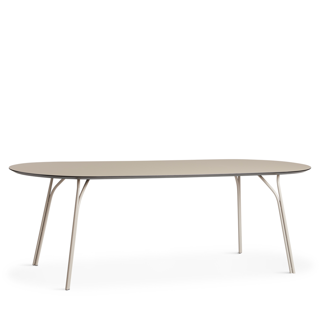 Woud - Mesa de jantar em árvore (220 cm) - bege/bege