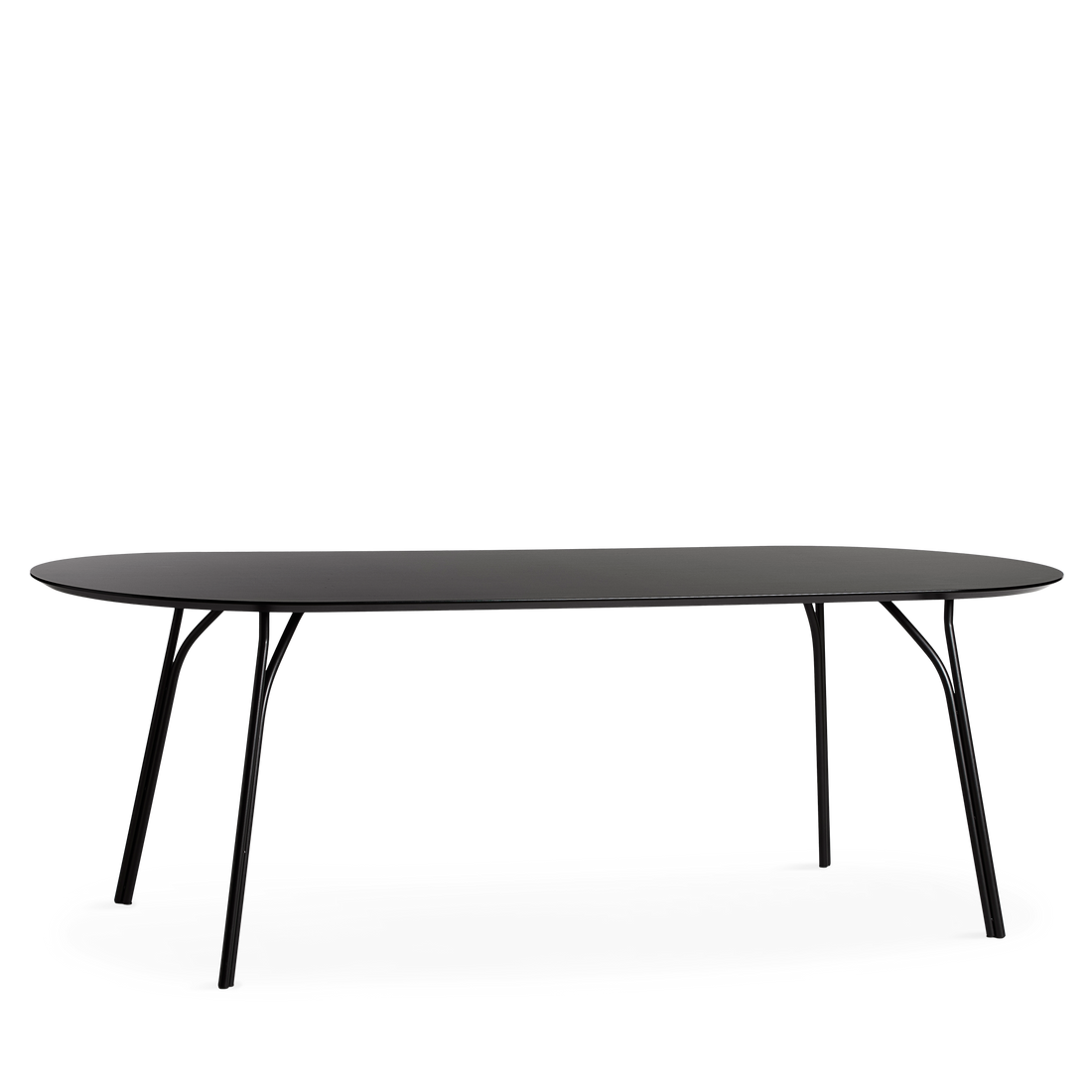 Woud - Mesa de jantar em árvore (220 cm) - Black/preto a carvão