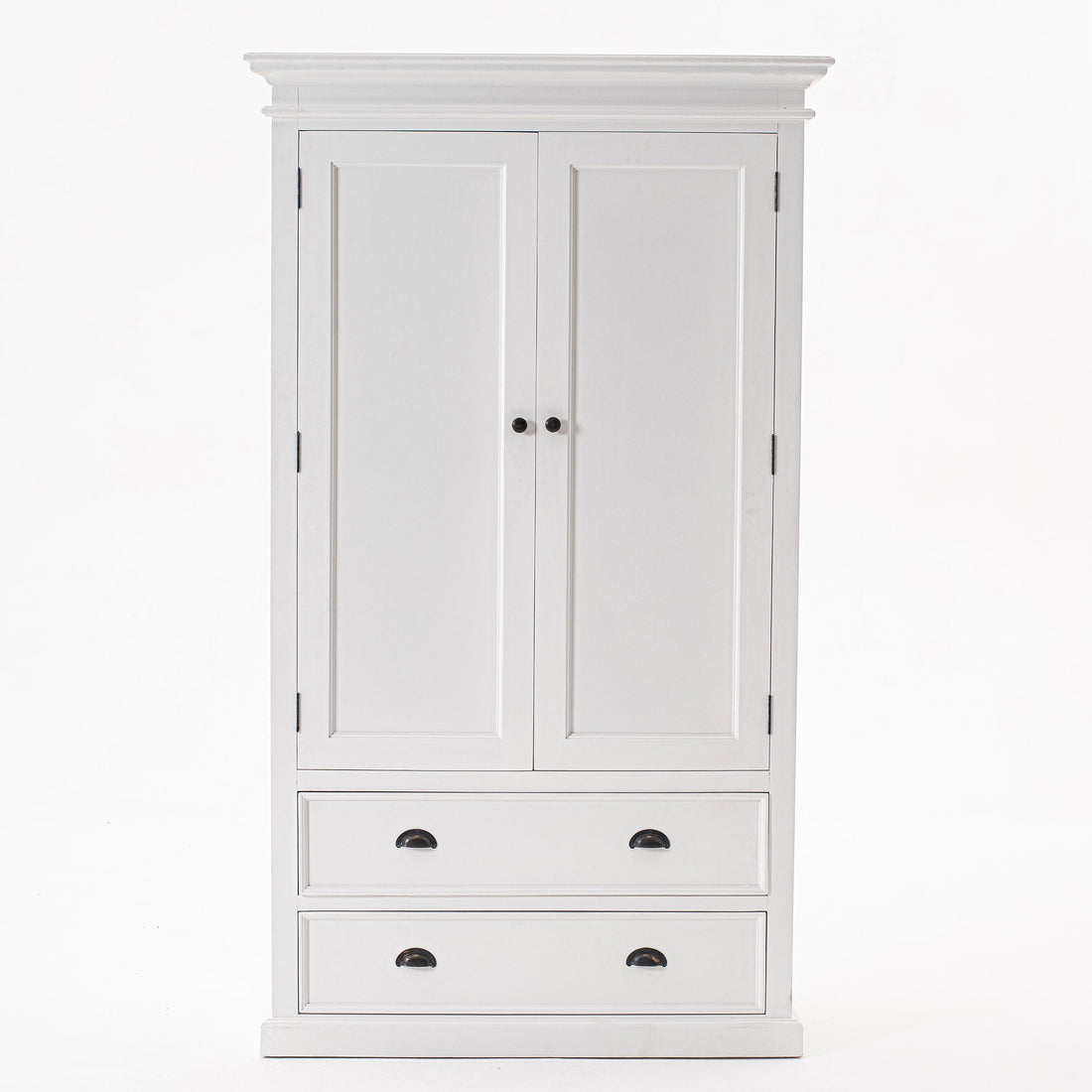 Halifax Wardrobe em mogno com 2 gavetas, 3 prateleiras e 1 barra de cabide