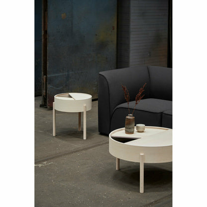 Woud - Arc Coffee Table (66 cm) - cinzas pigmentadas brancas