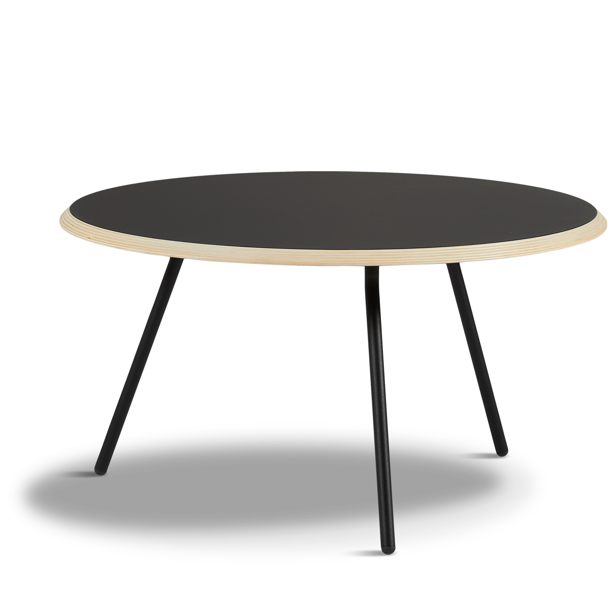 Woud - Sentound Coffee Table - Black (Ø75xh40,50)