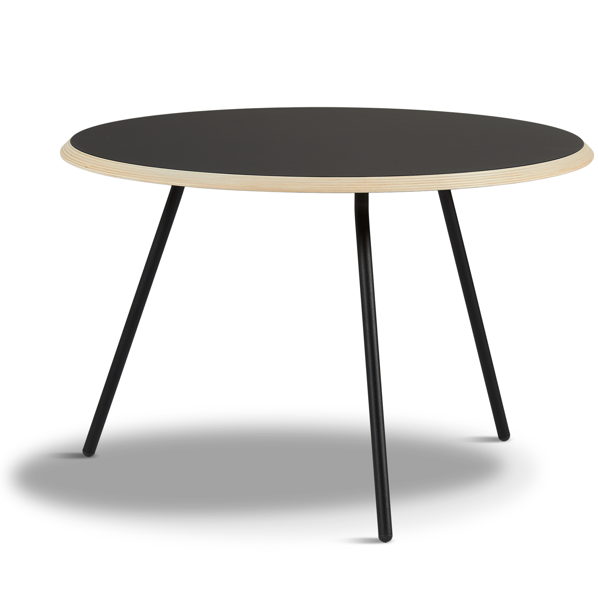 Woud - Sentound Coffee Table - Black (Ø75xh49)