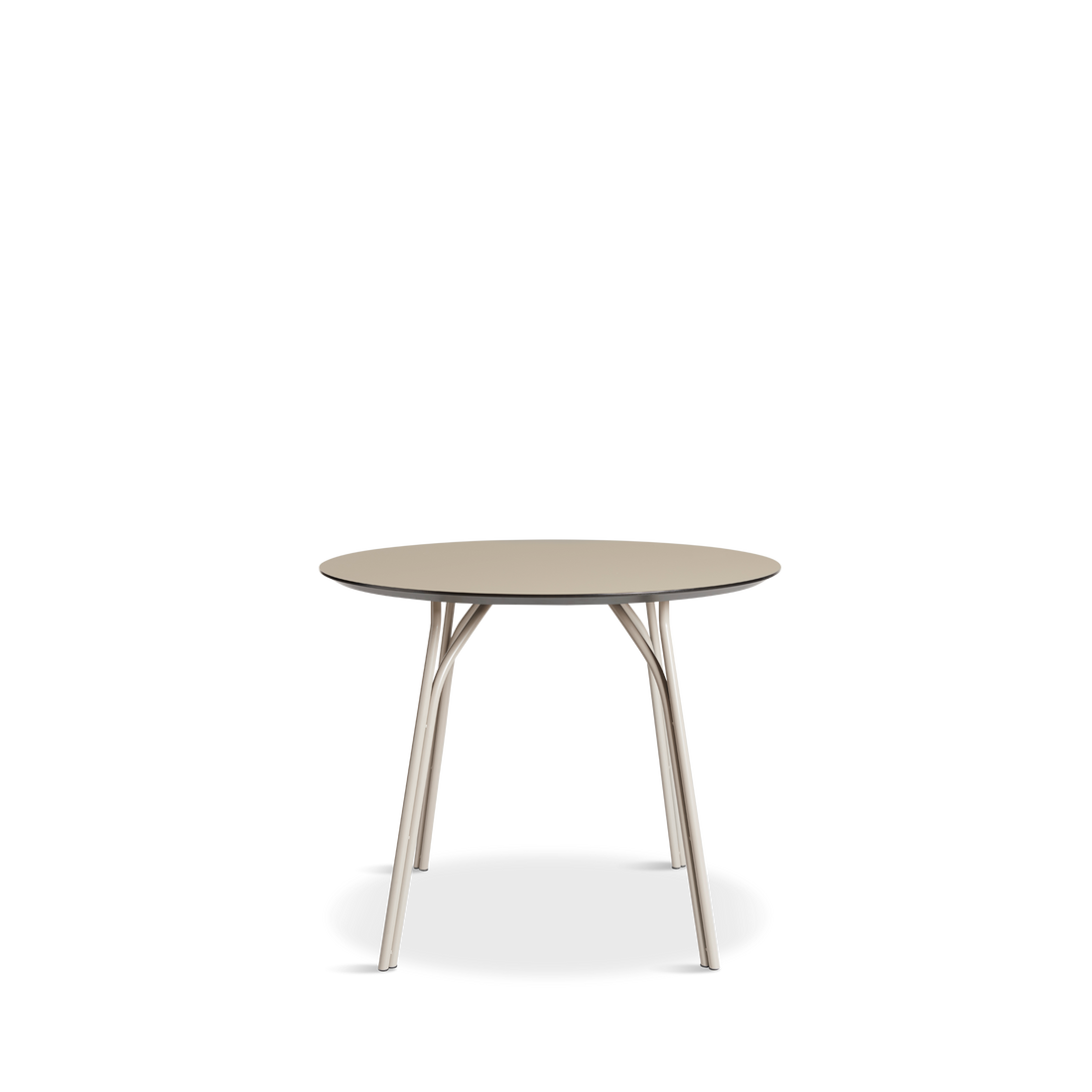 Woud - Mesa de jantar em árvore (90 cm) - bege/bege