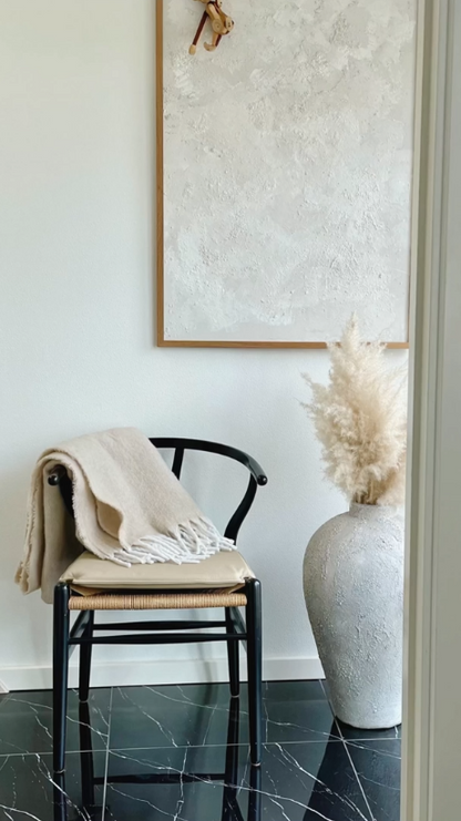Almofada para Hans J. Wegner Y -Chair Ch24 em -Couro colorido de areia