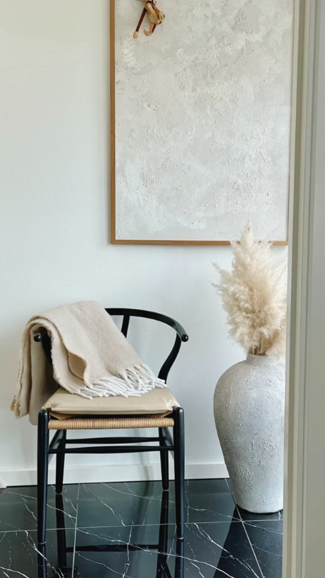 Almofada para Hans J. Wegner Y-chair CH24 em couro branco