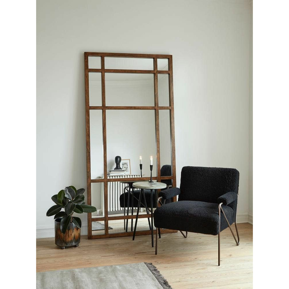 Nordal SPIRIT spejl med træramme - 203x101 cm - natur - Nordal - DesignGaragen.dk